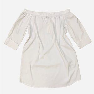 Forever 21 White Cold Shoulder Dress